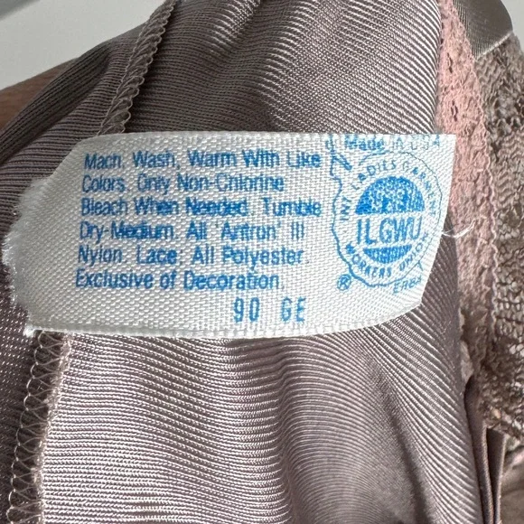 Vintage Chantilly Maidenform Satin Lace V-Neck Cami Tank Top Women’s 36 - Picture 7 of 10